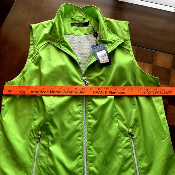 NWT Women's Ralph Lauren Polo Lime Green Vest MSRP $125 Large - Picture 6 of 9